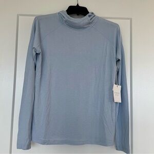 Free Fly Women’s Bamboo Weekender Hoodie Light Blue Shirt